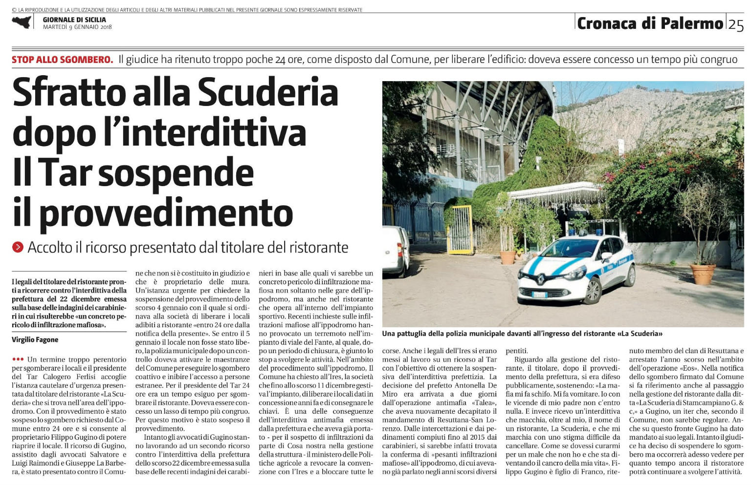 La Scuderia articolo Giornale di Sicilia2