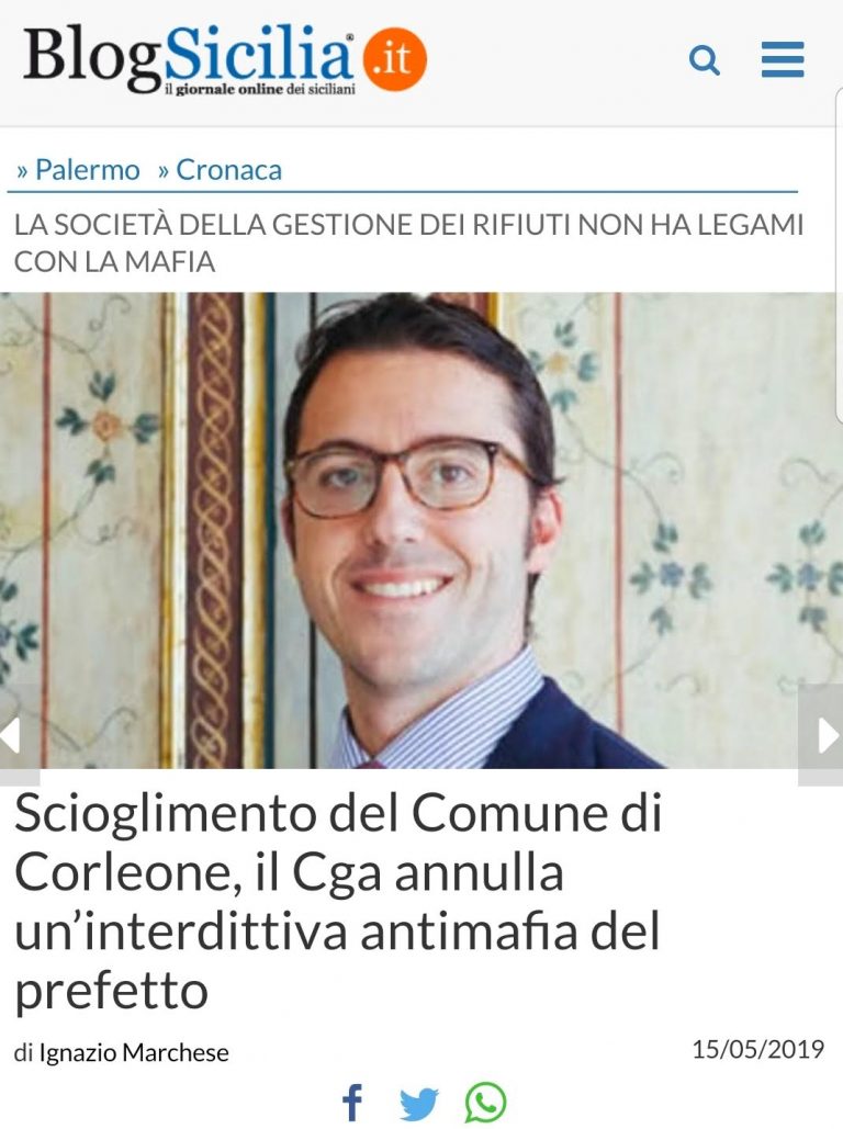 Blogsicilia, 15 Maggio 2019.